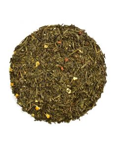 Té verde champán con fresas
